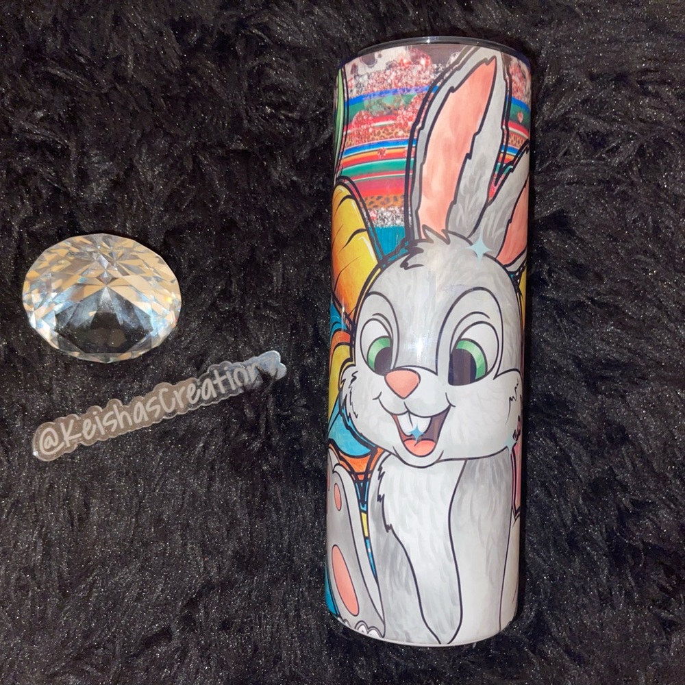 Colorful Easter Bunny Tumbler
